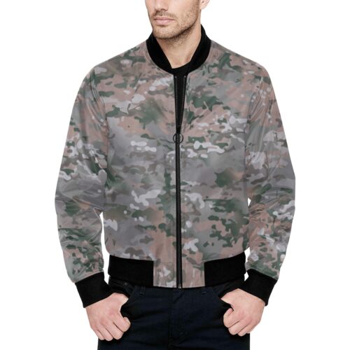 Botwana Anti Poaching Police Unit Camouflage Quilted Bomber Jacket .