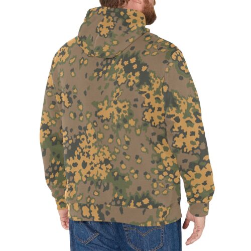 Alternative view of German WWII Eichenlaub Fall Camouflage Fleece Hoodie.