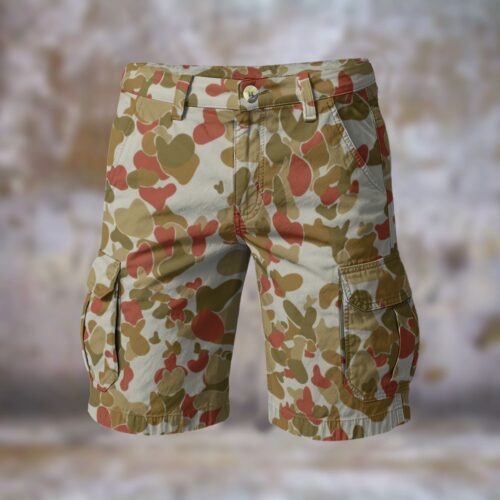 Red AUSCAM OPFOR Musoria Men’s Camouflage Cargo Shorts