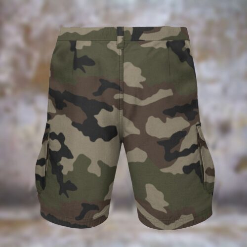 Alternative view of French CCE Camouflage Centre Europe Men’s Camouflage Cargo Shorts