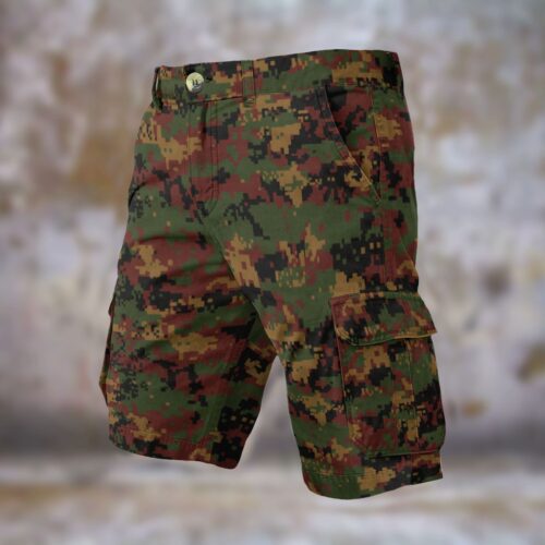 Alternative view of Myanmar Army Tatmadaw Kyi Digipat 2016 Men’s Camouflage Cargo Shorts
