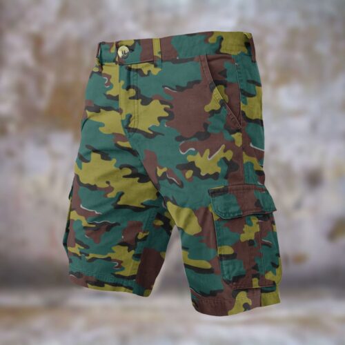 Belgian Jigsaw Men’s Camouflage Cargo Shorts