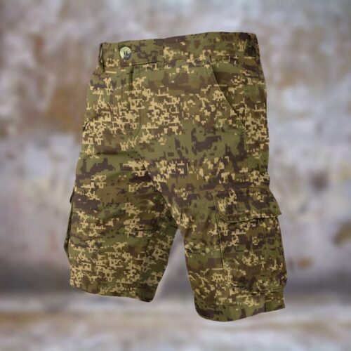 Alternative view of Austrian Jagdkommando Fixeltarnung Temperate Men’s Camouflage Cargo Shorts