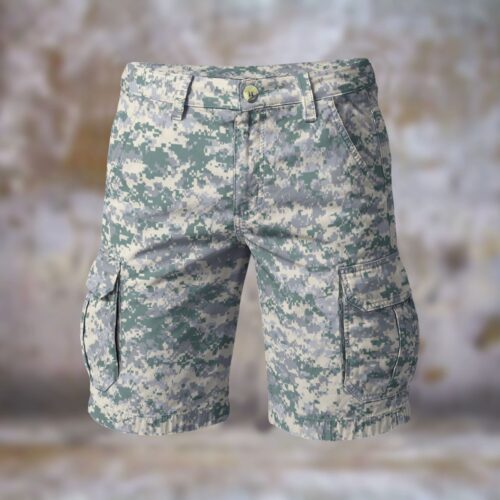 Brazilian Marines Pixelated Men’s Camouflage Cargo Shorts