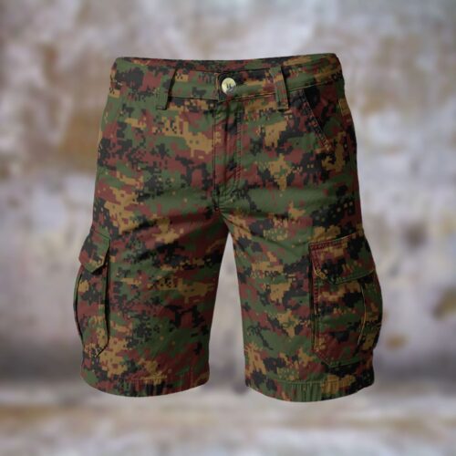 Myanmar Army Tatmadaw Kyi Digipat 2016 Men’s Camouflage Cargo Shorts