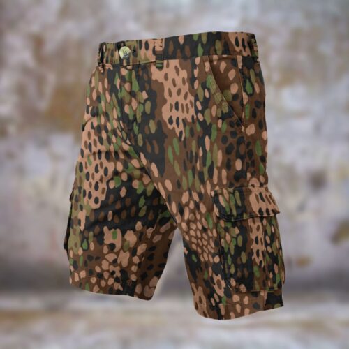 Alternative view of WWII German Erbsenmuster Pea Dot 44 Men’s Camouflage Cargo Shorts