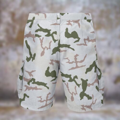 French Chasseurs Alpins Tundra Men’s Camouflage Cargo Shorts