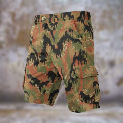 Alternative view of WWII German Leibermuster Men’s Camouflage Cargo Shorts