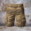 Austrian Jagdkommando Pixeltarnung Desert Men’s Camouflage Cargo Shorts
