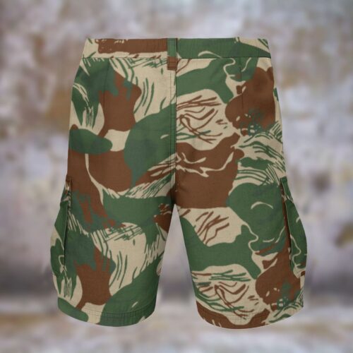 Rhodesian Brushstroke v2b Men’s Camouflage Cargo Shorts