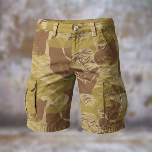 Rhodesian Brushstroke Arid Men’s Camouflage Cargo Shorts