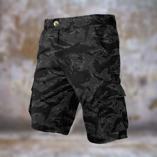 Alternative view of Tigerstripes Night Men’s Camouflage Cargo Shorts