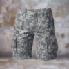Polish Flecktarn Men’s Camouflage Cargo Shorts