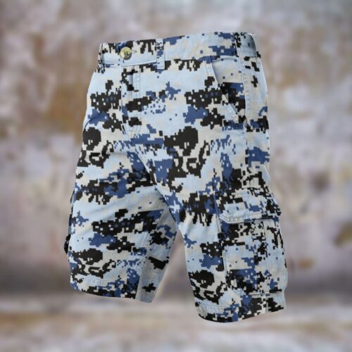 Alternative view of Myanmar Air Force Tatmadaw Lay Digipat 2016 Men’s Camouflage Cargo Shorts
