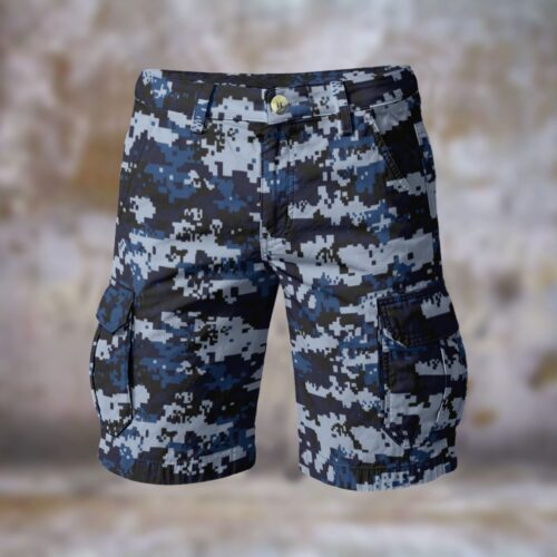 Myanmar Navy Tatmadaw Yay Digipat 2016 Men’s Camouflage Cargo Shorts