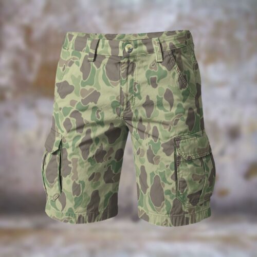 US Duck Hunter Frogskin summer Men’s Camouflage Cargo Shorts