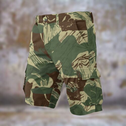 Alternative view of Rhodesian Brushstroke v2c Men’s Camouflage Cargo Shorts