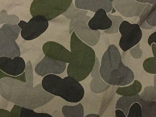 Close-up of the DPNU navy AUSCAM fabric