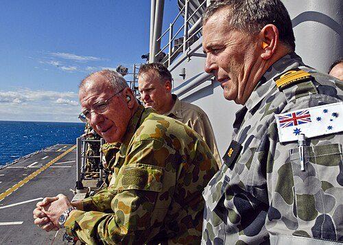 Australian Navy officer wearing DPNU AUSCAM navy variant in 2009