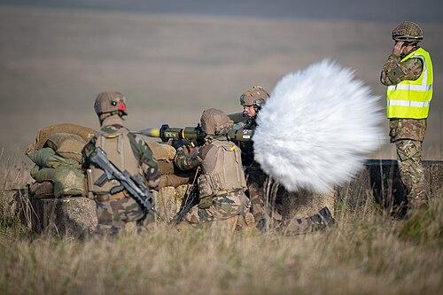 French Foreign Legion paratroopers of the 2e REP in CCE camouflage during Exercise Wessex Storm 2020