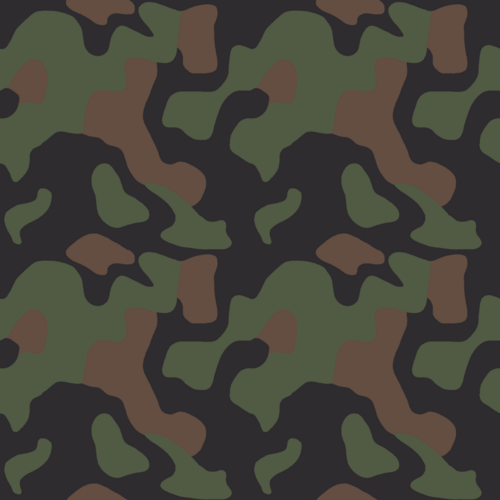 Swatch of the French Army three-colour vehicle camouflage used since 1986