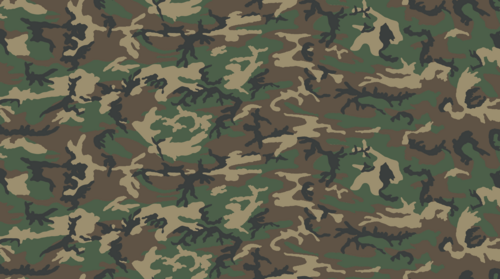 Swatch of the brown-dominant highland ERDL leaf pattern