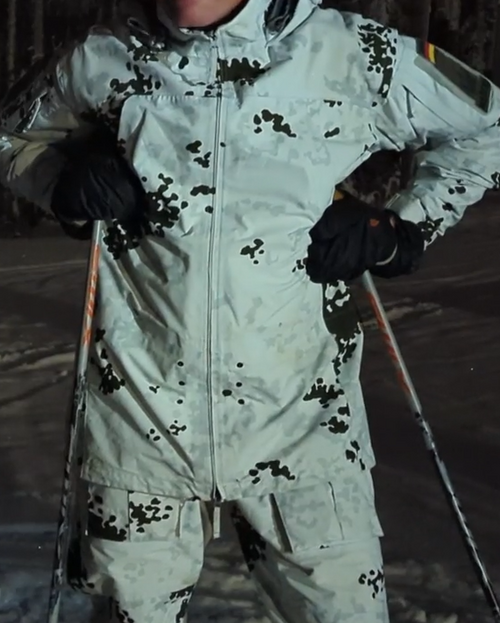 Schneetarn, the German Bundeswehr snow camouflage pattern
