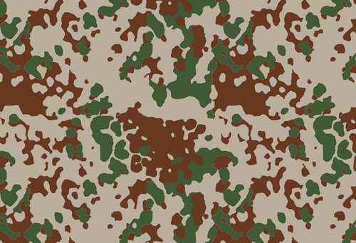 Swatch of the German Tropentarn desert Flecktarn five-colour camouflage pattern