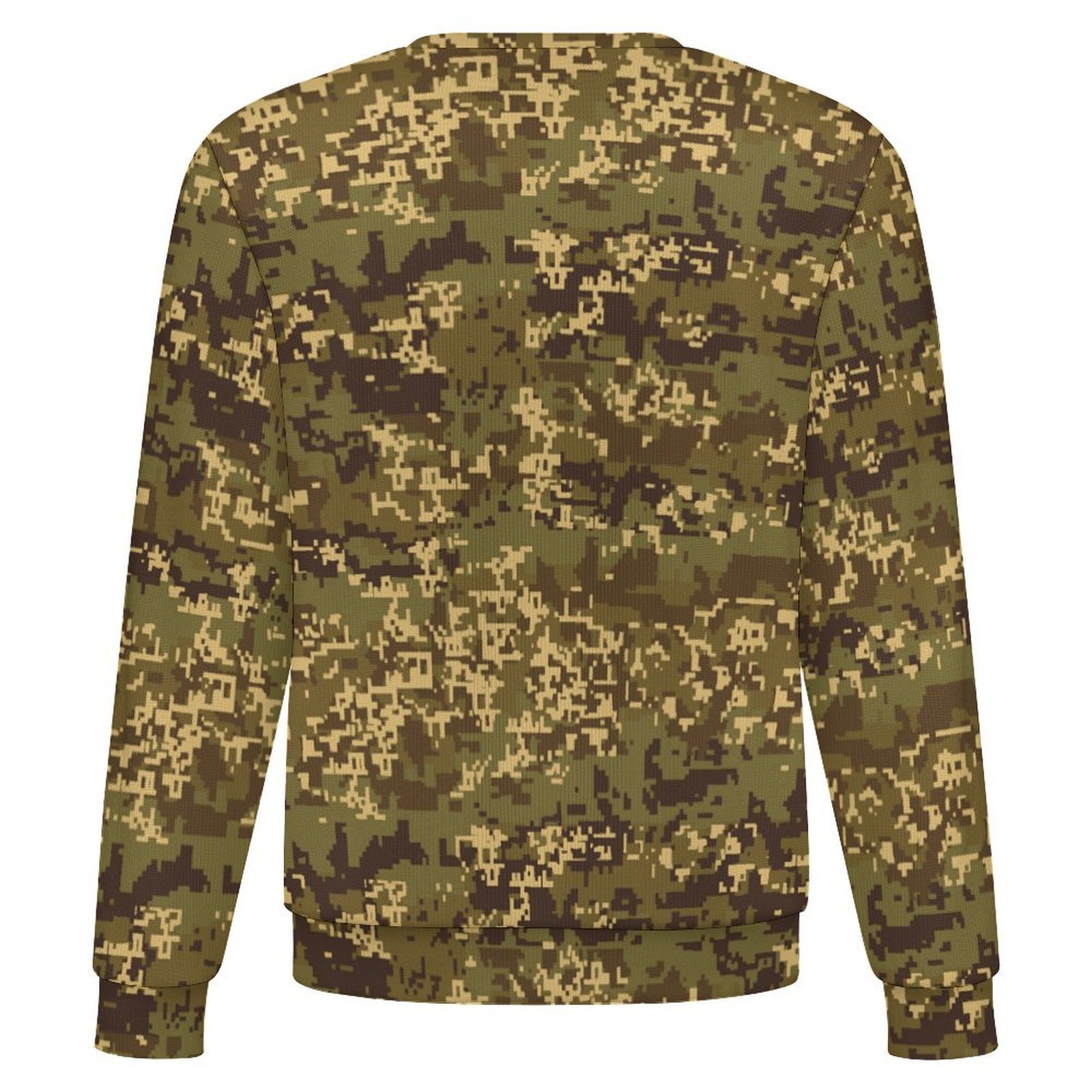 Austrian Jagdkommando Pixeltarnung Temperate camouflage crewneck sweatshirt, back view