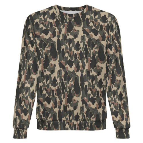 Argentine Marines Mimetizado Comandos Anfibios camouflage crewneck sweatshirt, front view