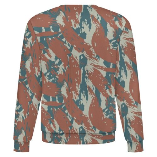Brazilian Navy Jungle Lizard camouflage crewneck sweatshirt, back view