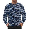 Myanmar Navy 2016 Digital camouflage crewneck sweatshirt worn by a model