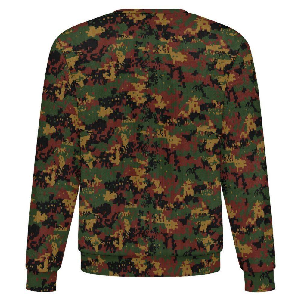 Myanmar Tatmadaw 2016 Digital camouflage crewneck sweatshirt, back view