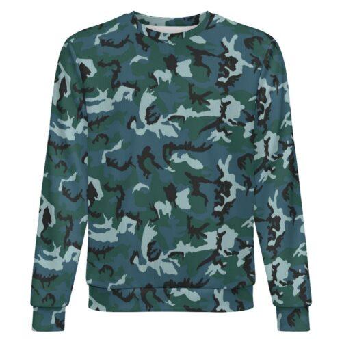 Azerbaijan Border Guards 01 camouflage crewneck sweatshirt, front view