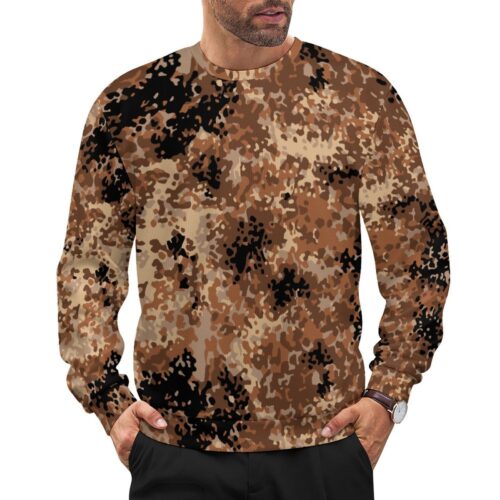 China Plateau Tibet v1 camouflage crewneck sweatshirt worn by a model