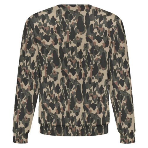 Argentine Marines Mimetizado Comandos Anfibios camouflage crewneck sweatshirt, back view
