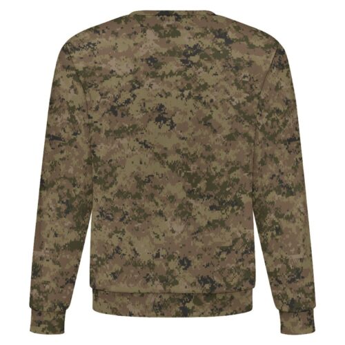 Canadian CADPAT Desert v2 camouflage crewneck sweatshirt, back view