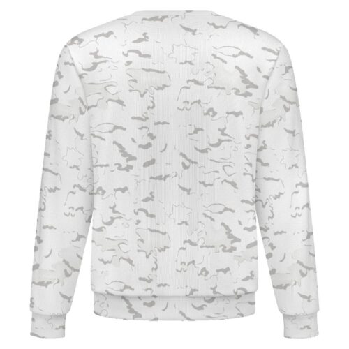 Belgian Jigsaw Arctic camouflage crewneck sweatshirt, back view