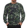 Canadian CADPAT Intermediate v2 camouflage crewneck sweatshirt worn by a model