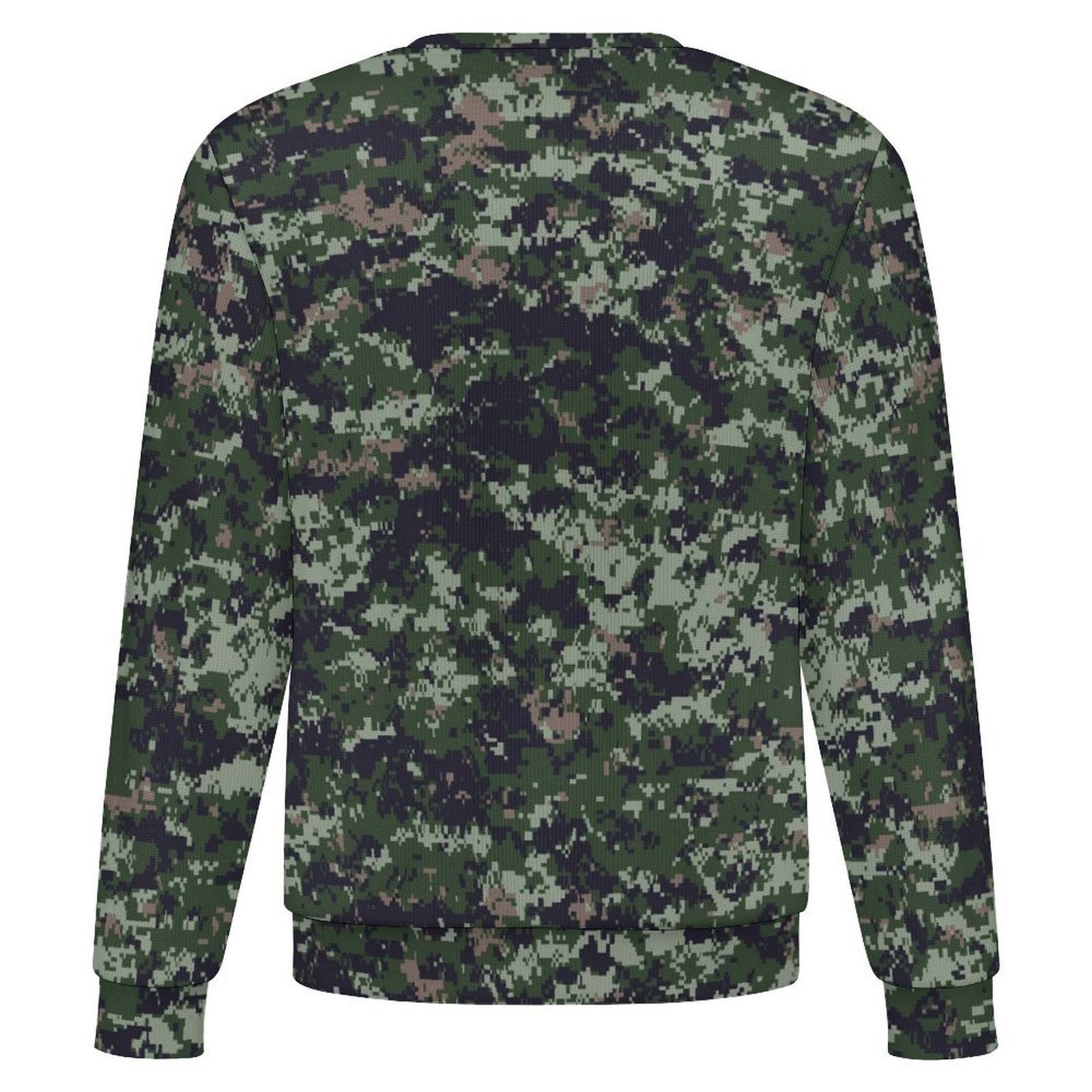 Canadian CADPAT Intermediate v2 camouflage crewneck sweatshirt, back view