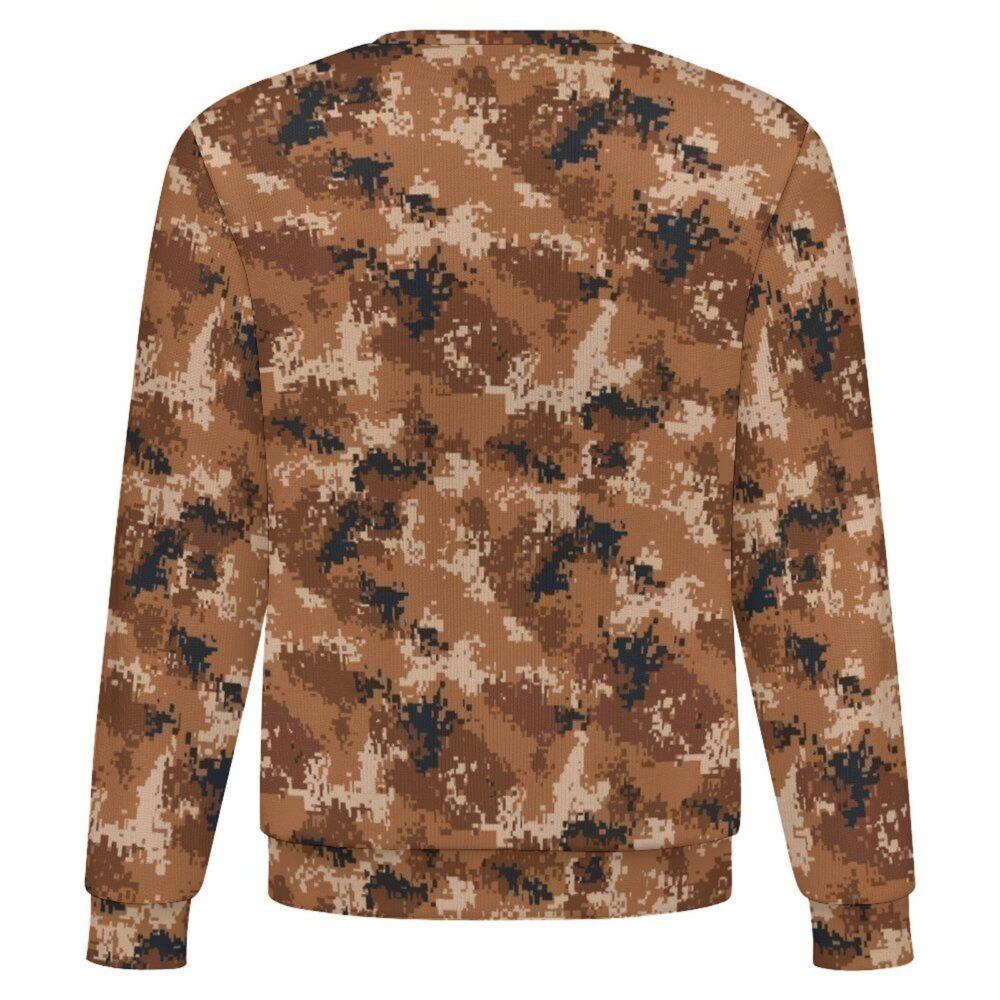 China M07 Arid camouflage crewneck sweatshirt, back view