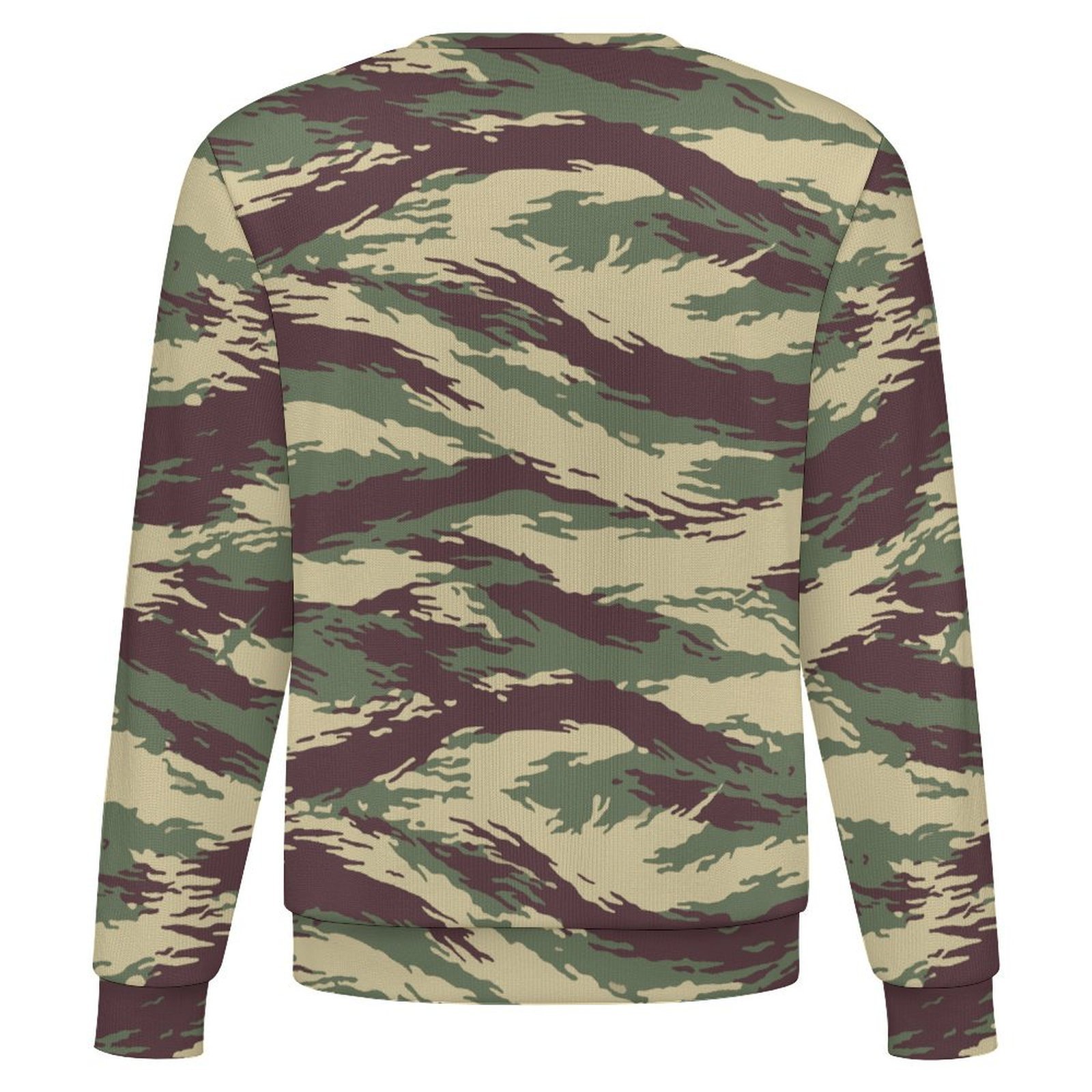 Afghan Lizard camouflage crewneck sweatshirt, back view