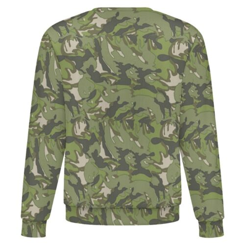 China Reverse DPM Early camouflage crewneck sweatshirt, back view