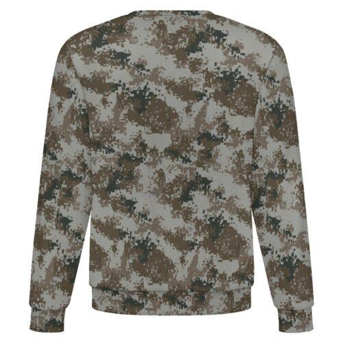 China M07 Urban camouflage crewneck sweatshirt, back view