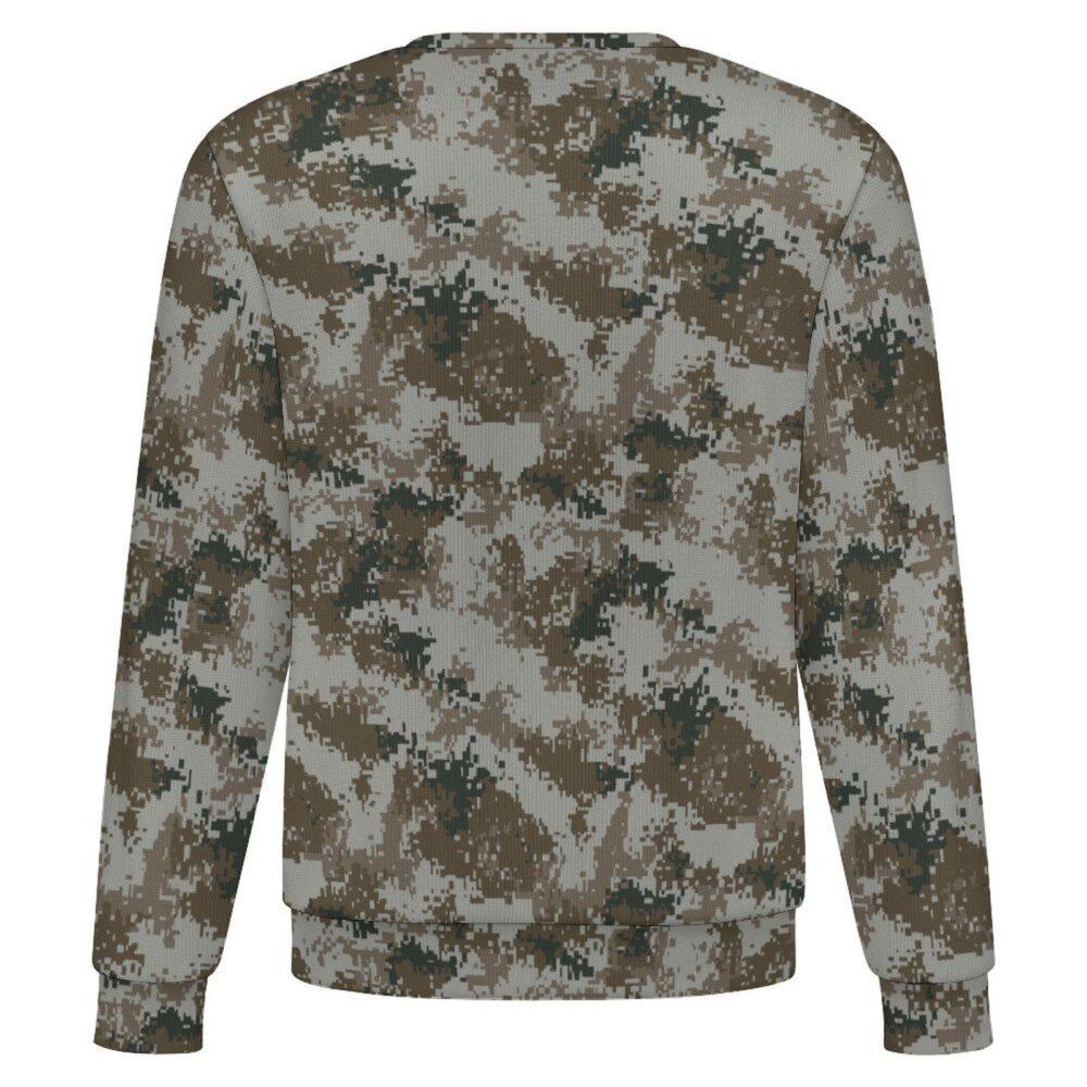 China M07 Urban camouflage crewneck sweatshirt, back view