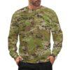 Australian AMCU camouflage crewneck sweatshirt worn by a model