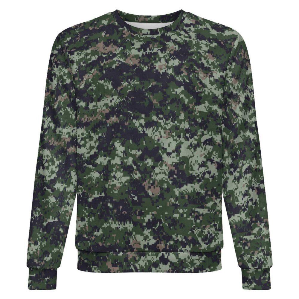 Canadian CADPAT Intermediate v2 camouflage crewneck sweatshirt, front view