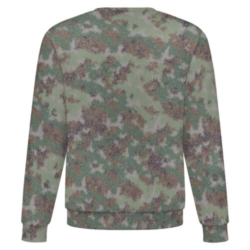 China Xingkong Woodland camouflage crewneck sweatshirt, back view