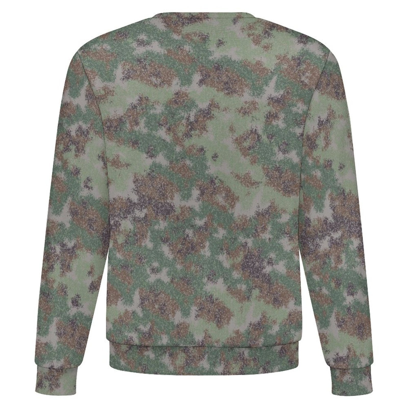 China Xingkong Woodland camouflage crewneck sweatshirt, back view