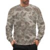China Xingkong Arid camouflage crewneck sweatshirt worn by a model
